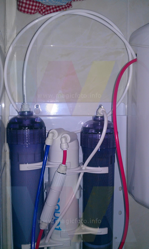 impianto acqua osmotica con recupero acqua nella cassetta del water